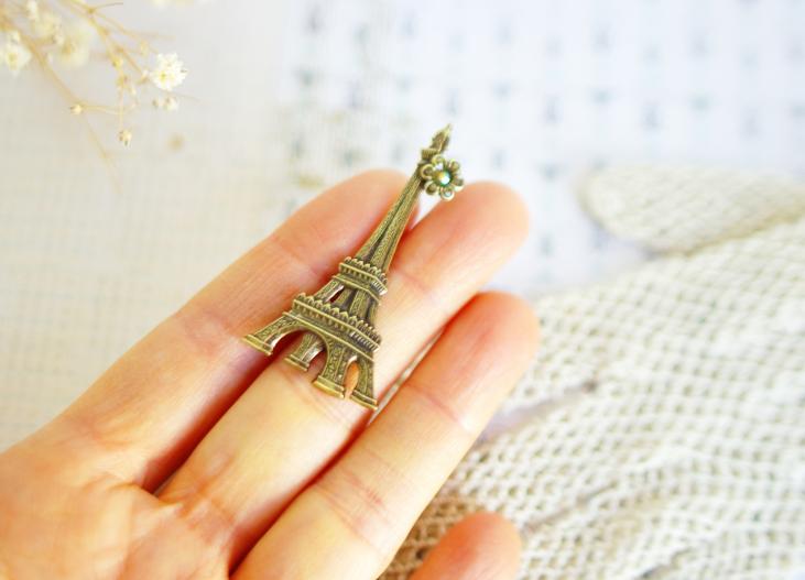 Eiffel tower brooch