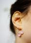 porcelain flower earrings