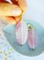 pink agate earrings