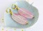 pink agate earrings