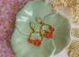 Porcelain flower earrings
