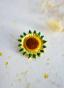 sunflower brooch