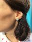 boucles d'oreilles corolles procelaine